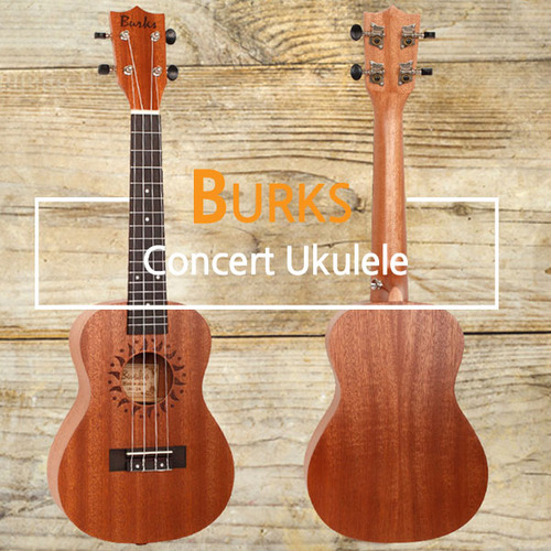 BURKS UK-24 마호가니 콘서트 우쿨렐레
